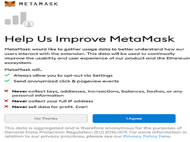 Màn hình ví Metamask hiện ra