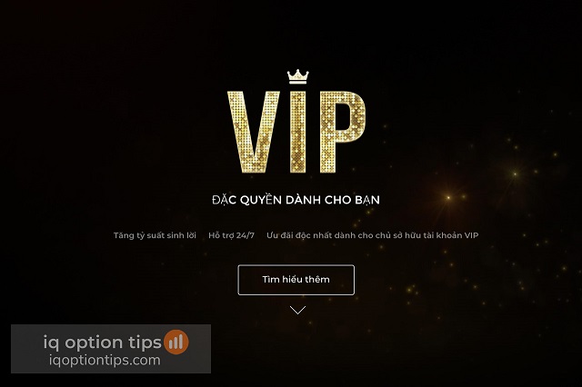 Tài khoản VIP trên IQ Option Trade là gì?