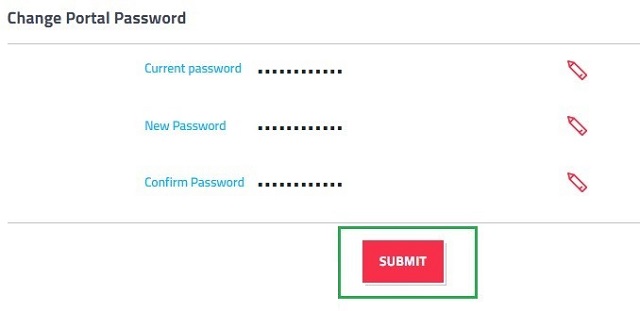 Thay đổi mật khẩu