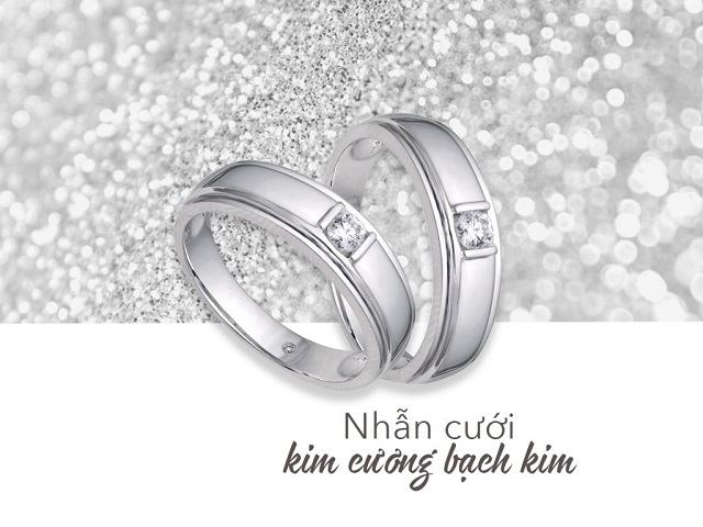 Nhẫn cưới bạch kim còn tượng trưng cho mối quan hệ bền chặt, yêu thương