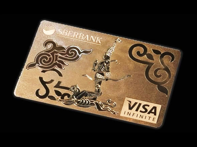 Thẻ vàng vô hạn Sberbank Visa