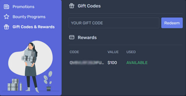 Bạn có thể kiếm tiền bằng cách thu thập Gift code