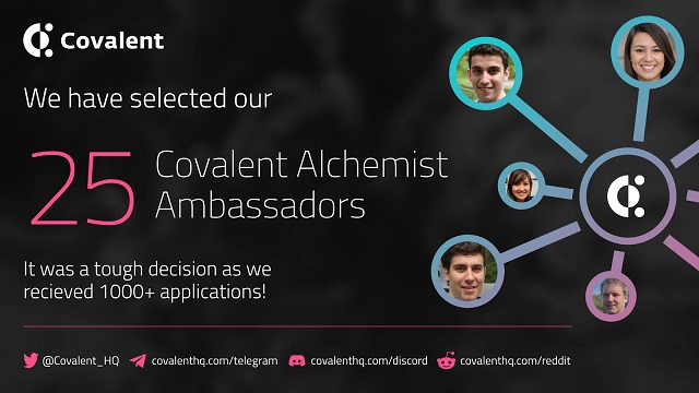 Covalent Alchemist Ambassador là chương trình dành cho toàn bộ cộng đồng nhà phát triển blockchain, Web 3.0