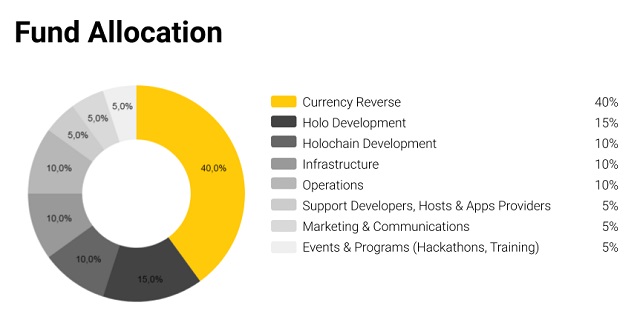 Fund Allocation của Holo coin
