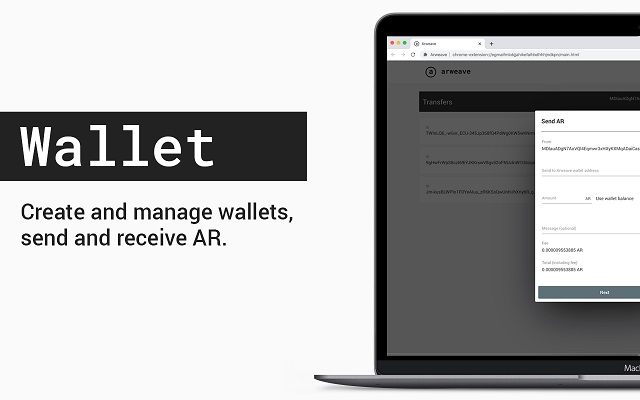 Người dùng có thể lưu trữ tại ví Arweave Web Extension Wallet hoặc ví sàn