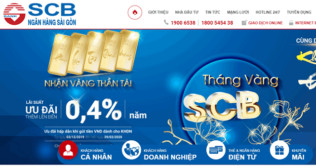 Thông tin liên hệ của ngân hàng TMCP Sài Gòn - SCB dành cho khách hàng hiện nay